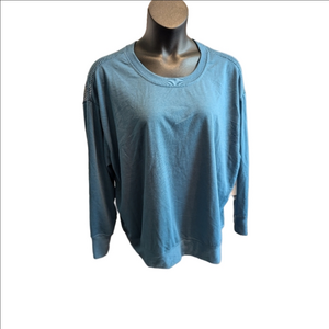 NWT Nine West active plusβ size 2X blue long sleeve sweatshirt